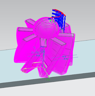 Hélice de turbine imprimé en métal